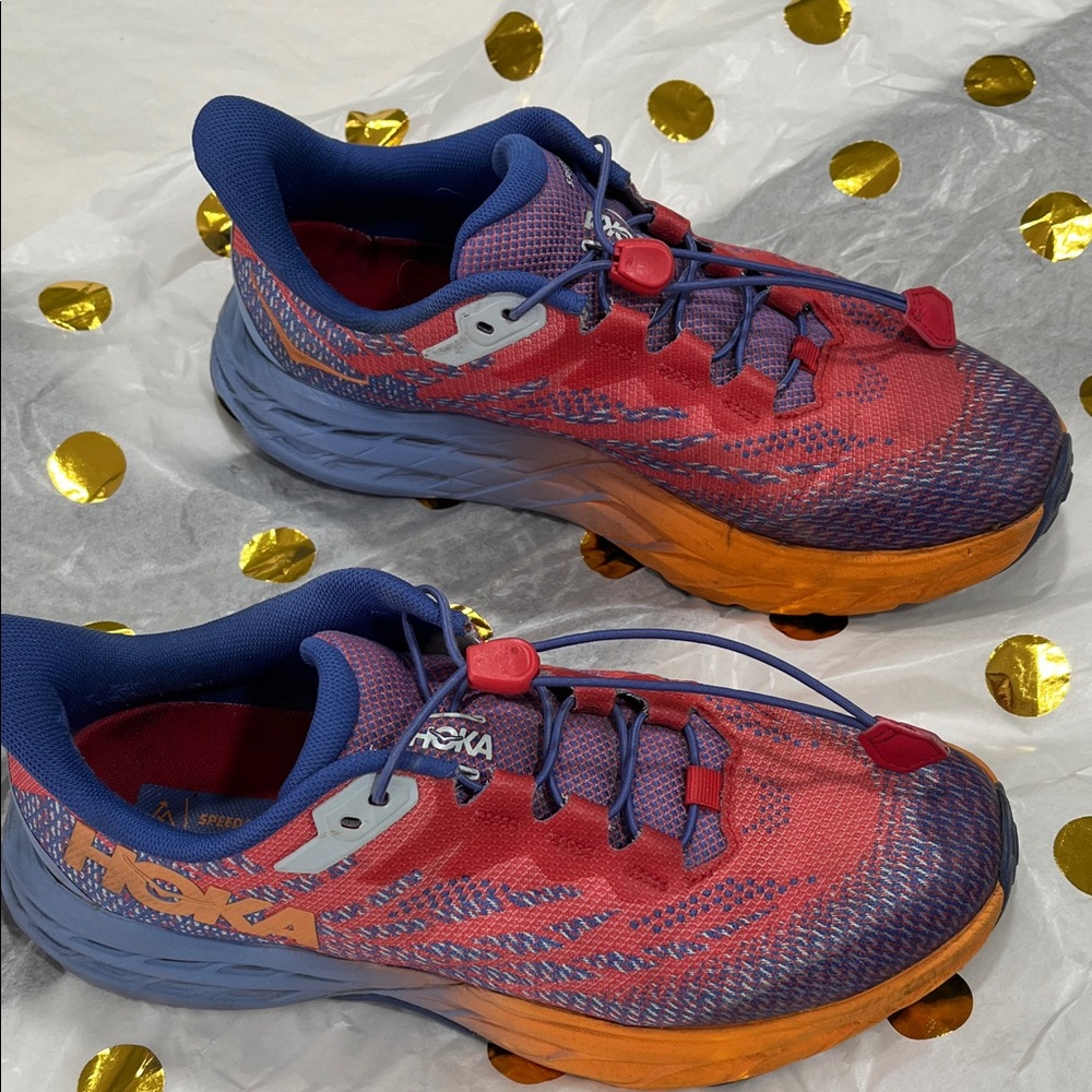 Hoka Kids Sneakers - Red, Blue, and Orange